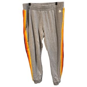 Aldi Gear 2023 Capsule Collection Gray Logo Stripe Joggers Size Large